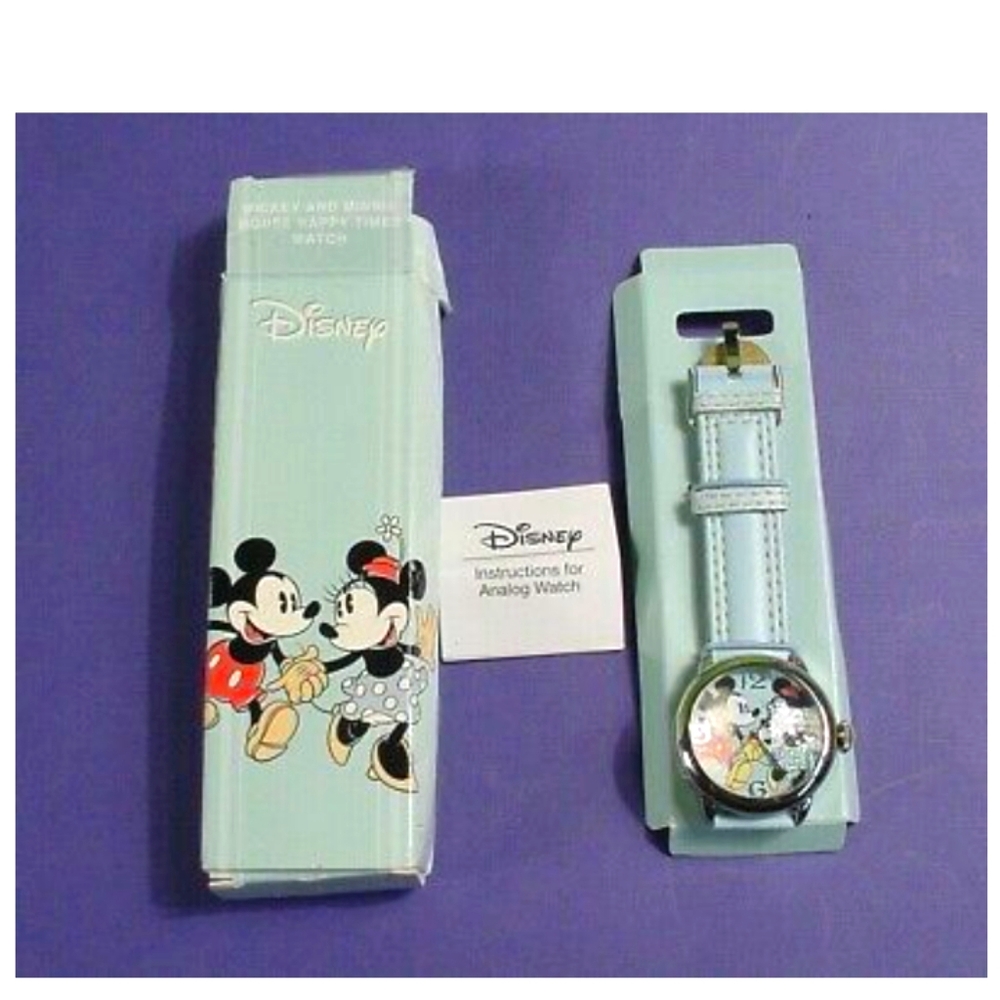 Vintage Mickey Mouse and Minnie Mouse Watch